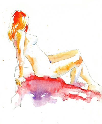 nude watercolour