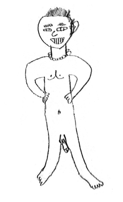 nude drawing by hen